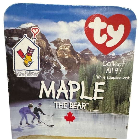 🧸 3/$15 | Maple the Bear Ty Beanie Baby 1999 McDonald’s Exclusive Open Flap - Picture 6 of 10